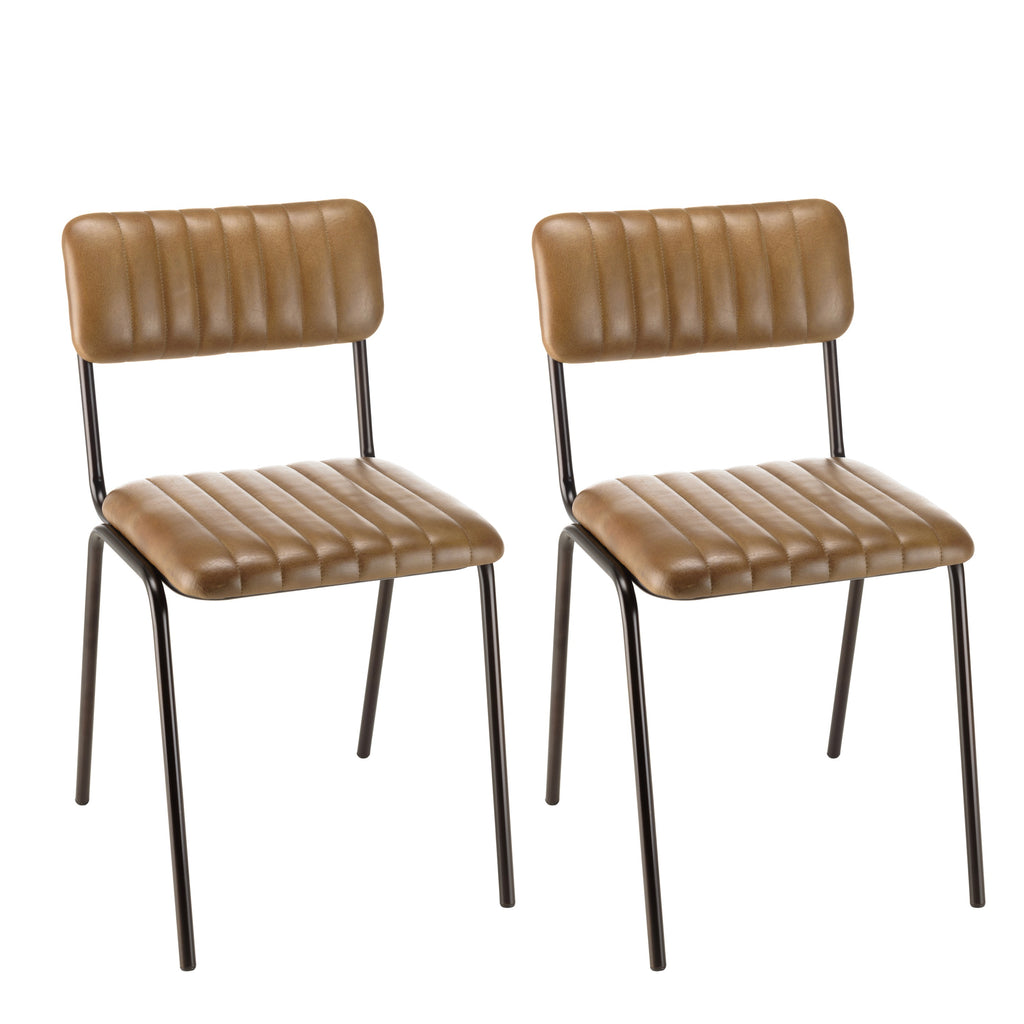 Marcel - Set of 2 Chairs - Black