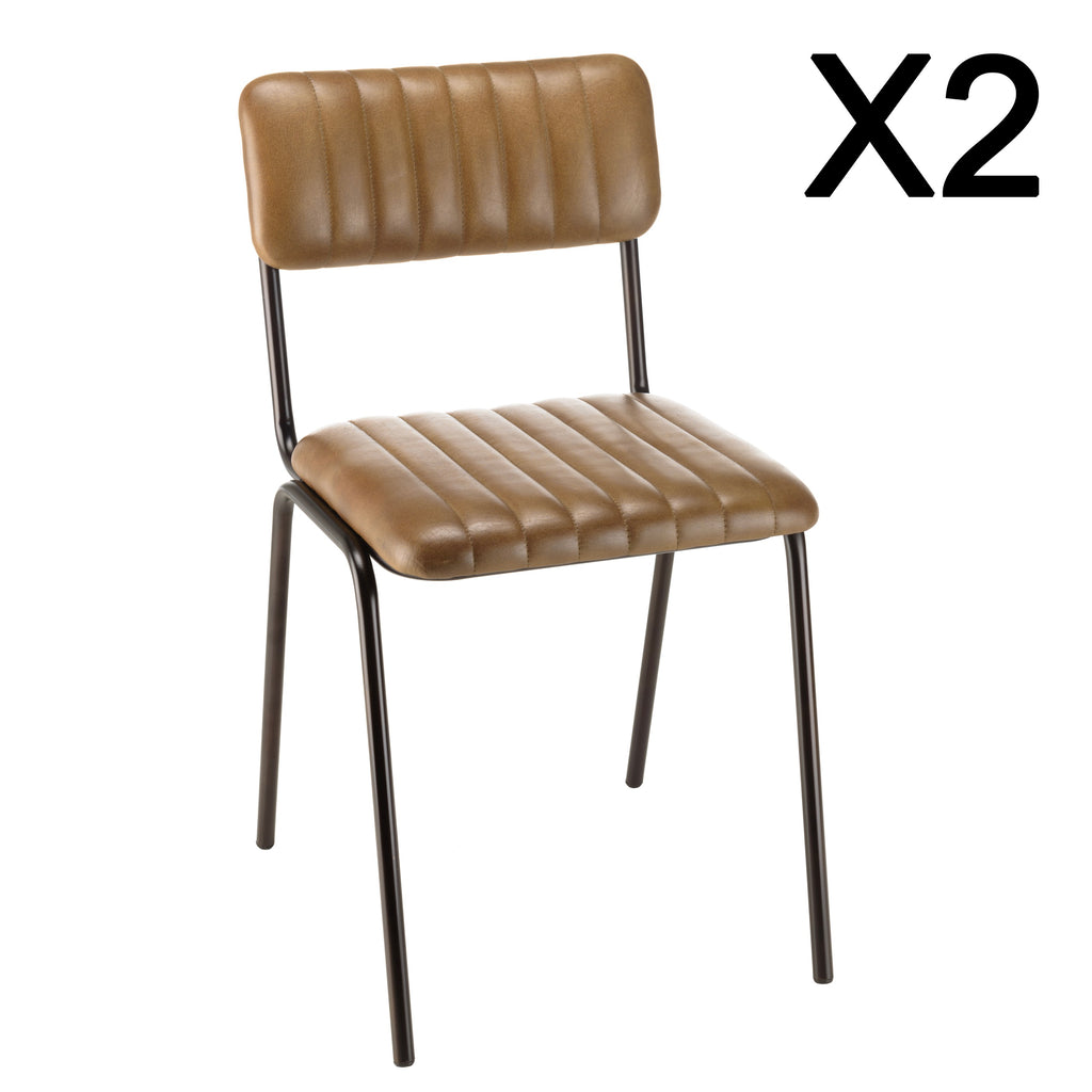 Marcel - Set of 2 Chairs - Black
