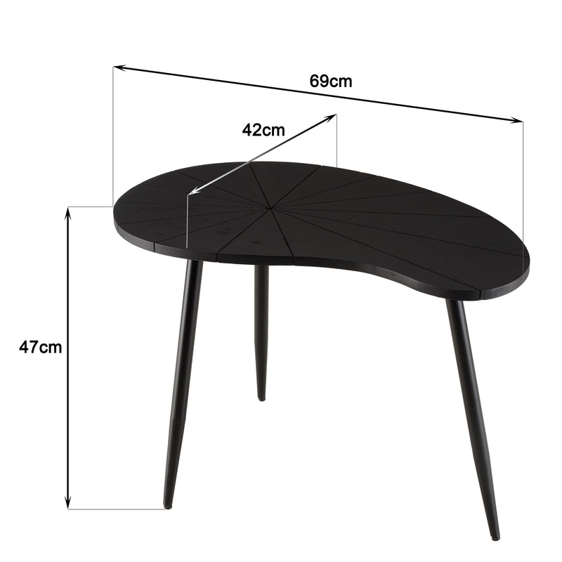 James - Mesa pedestal - Negro