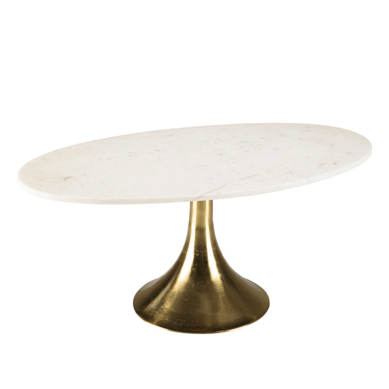 James - Coffee Table - White/Gold
