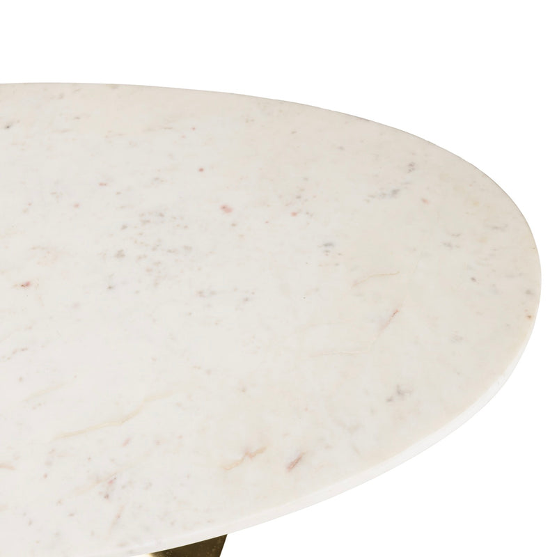 James - Coffee Table - White/Gold