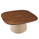 James - Table Basse - Marron/Ivoire