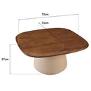 James - Table Basse - Marron/Ivoire
