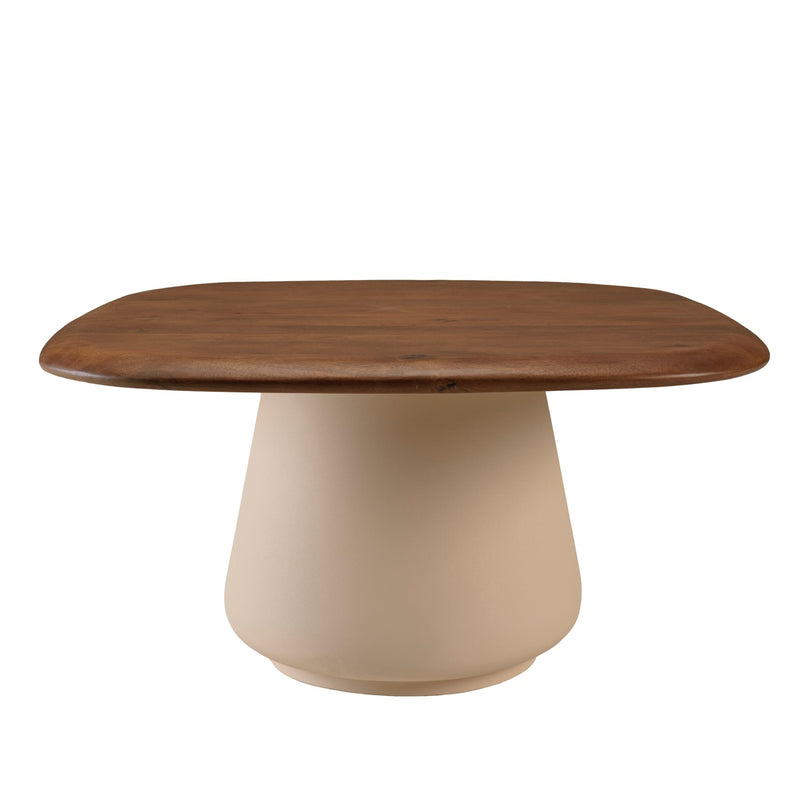 James - Table Basse - Marron/Ivoire