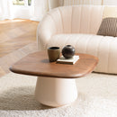 James - Table Basse - Marron/Ivoire