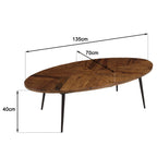 Table Basse -  Kiara - Marron Vieilli