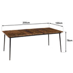 Kiara - Dining Table - Distressed Brown