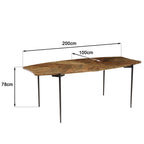 Kiara - Dining Table - Aged Brown