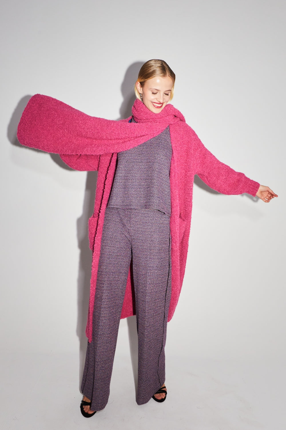Le Cardigan Esme Bouclettes Rose