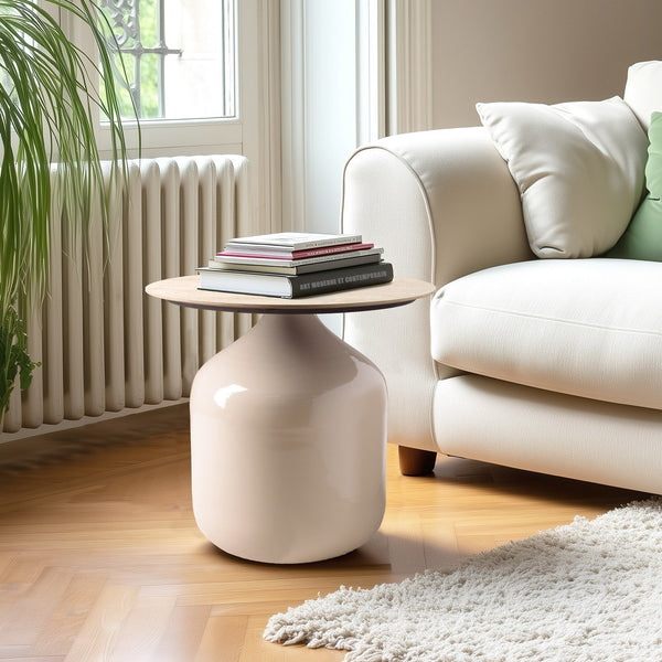 Hortense - Side Table - Beige