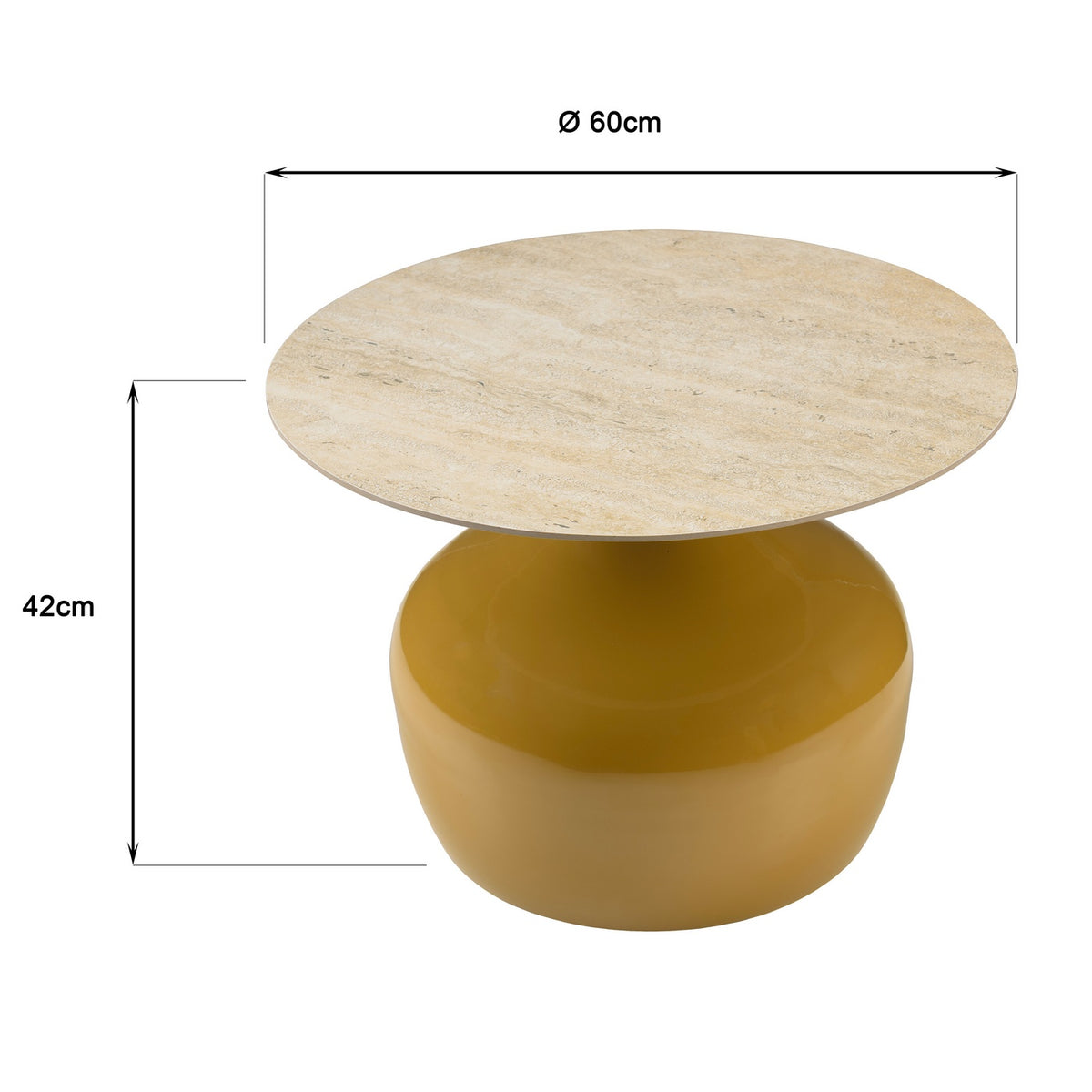 Hortense - Table basse - Camel