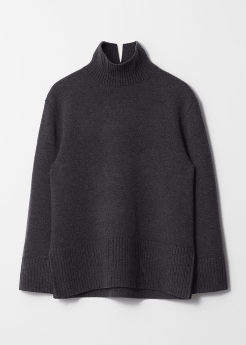 Jersey de cuello alto Es Cecilie - Negro - Mujer