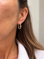 Boucles D'Oreilles Solara - Anneau Doré Ou Argent
