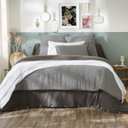 Extremo de cama - Gasa de algodón - Vickie - Trufa