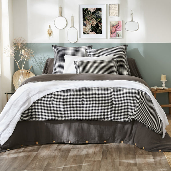 Extremo de cama - Gasa de algodón - Vickie - Trufa