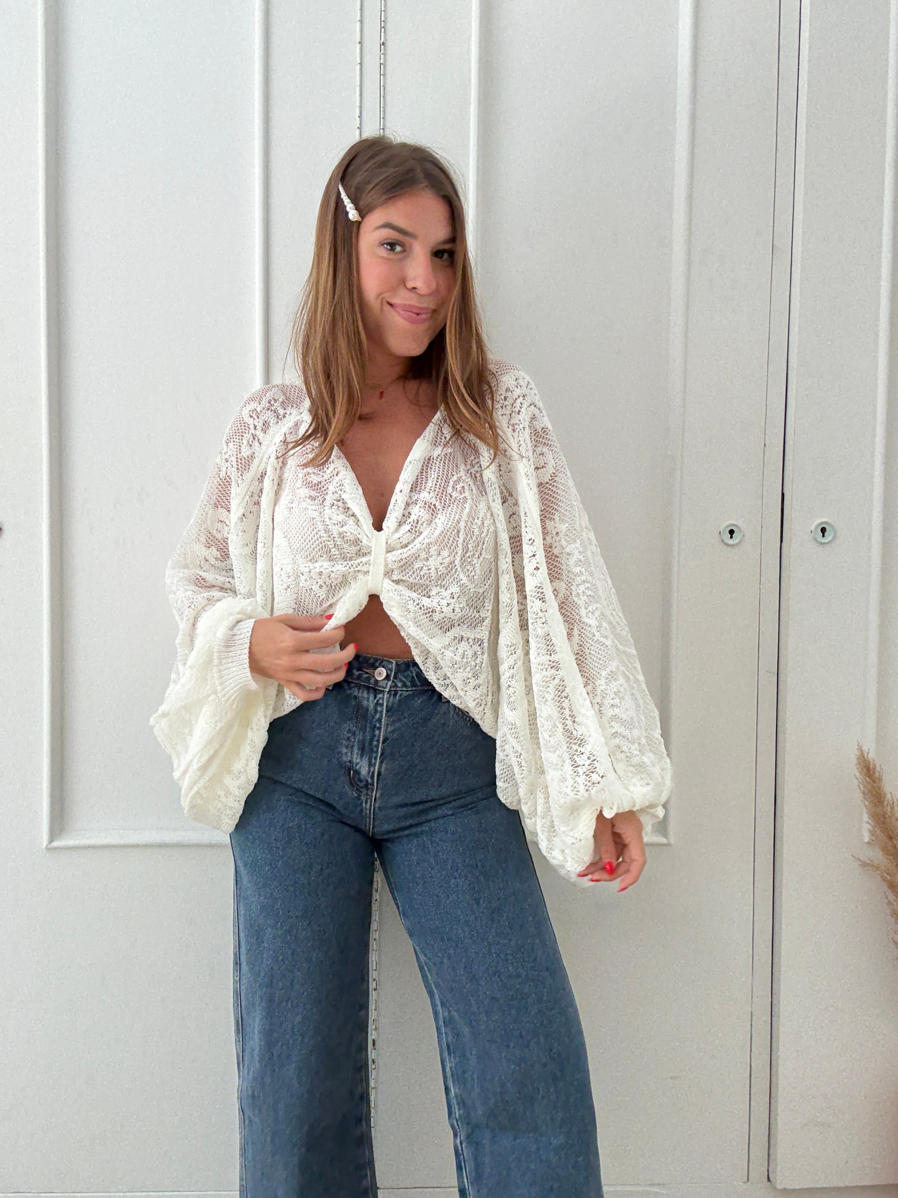 Paula fine openwork jumper