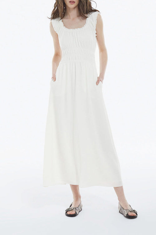Vestido Crudo Dressy Escote Largo - Mujer