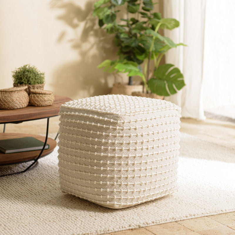 Sacha - Pouf - Bois Clair