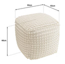 Sacha - Pouf - Bois Clair