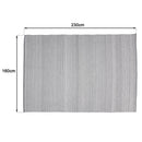 Quentin - Tapis D'Extérieur - Polyéthylène - Gris/Blanc