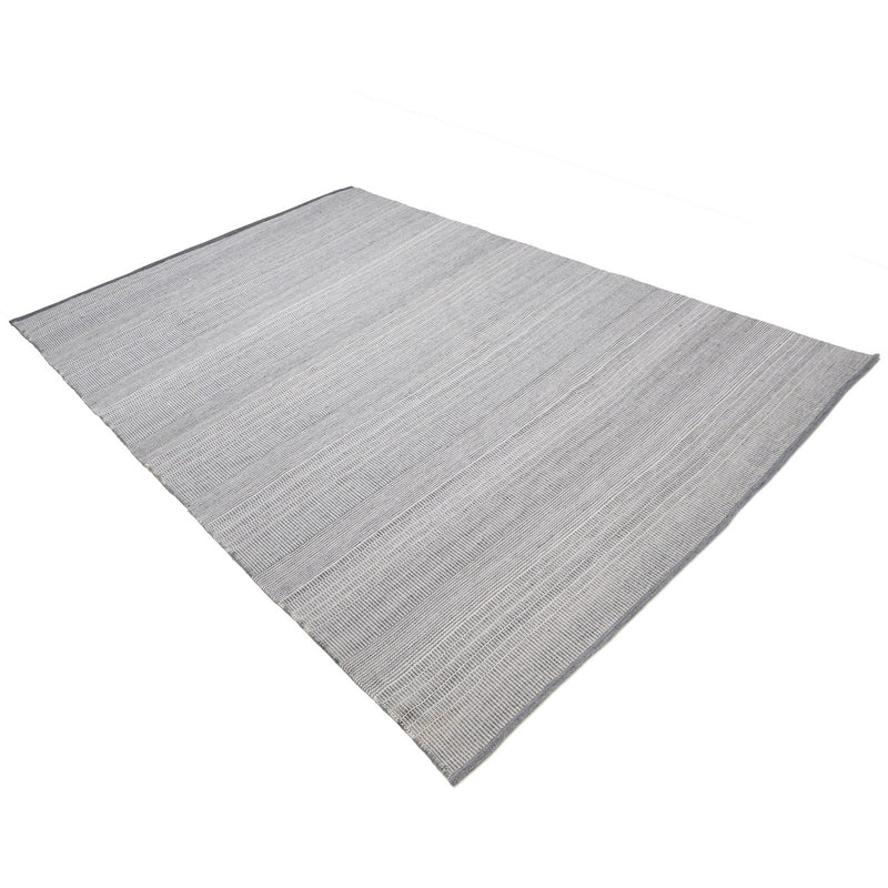 Quentin - Tapis D'Extérieur - Polyéthylène - Gris/Blanc