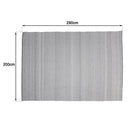 Quentin - Tapis D'Extérieur - Polyéthylène - Gris/Blanc