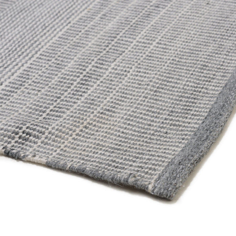 Quentin - Tapis D'Extérieur - Polyéthylène - Gris/Blanc
