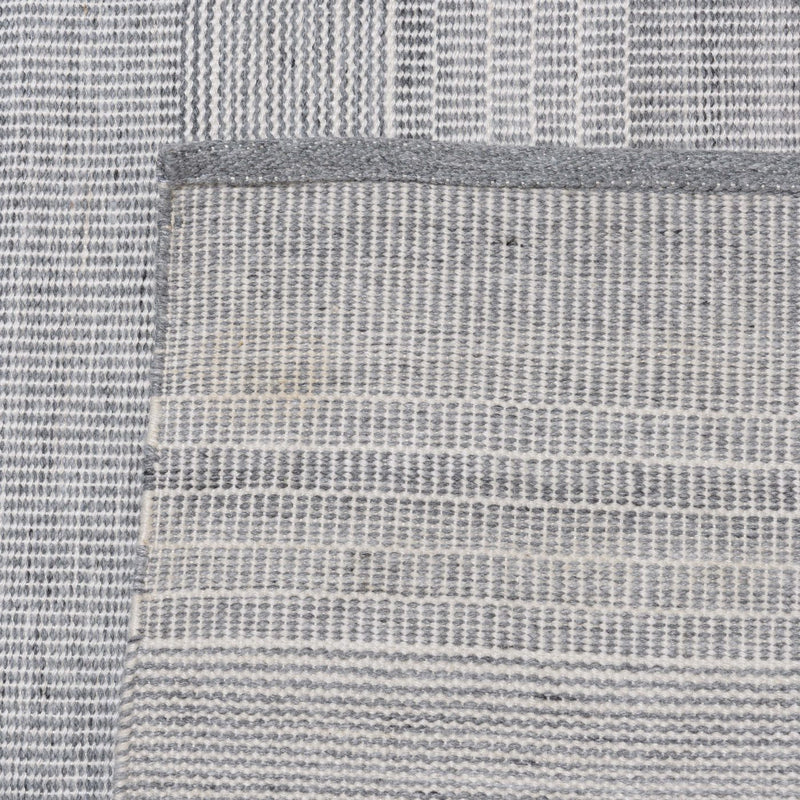 Quentin - Tapis D'Extérieur - Polyéthylène - Gris/Blanc
