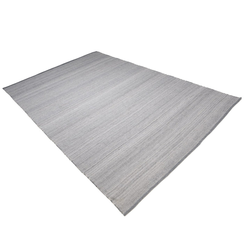 Quentin - Tapis D'Extérieur - Polyéthylène - Gris/Blanc