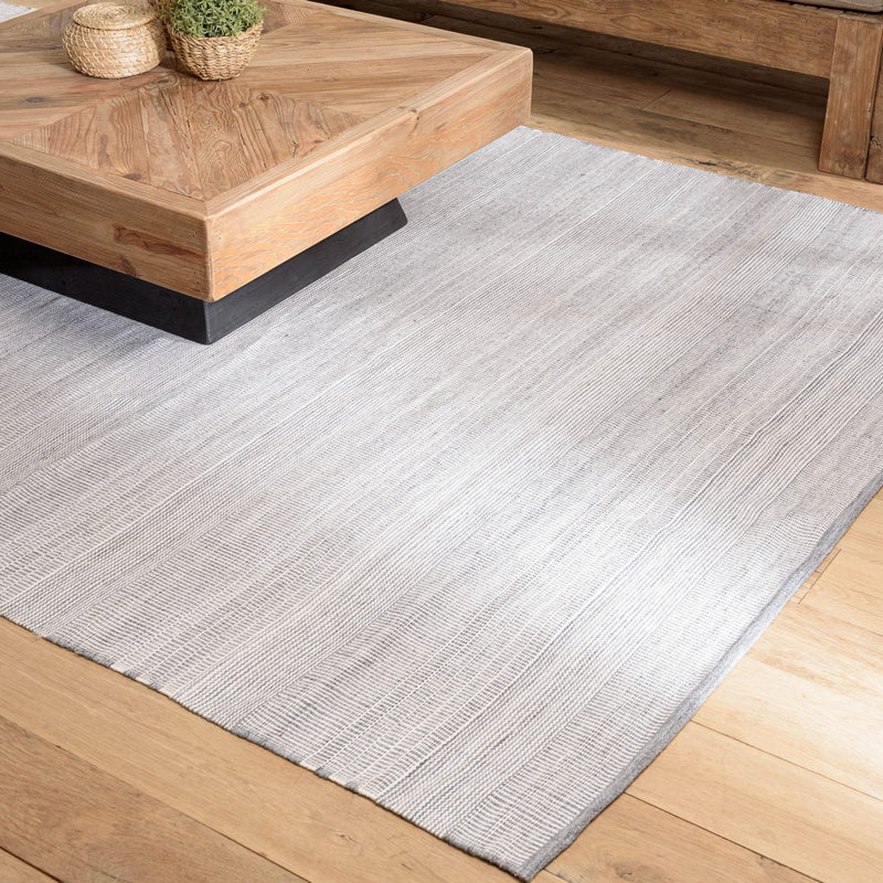 Quentin - Tapis D'Extérieur - Polyéthylène - Gris/Blanc