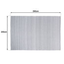 Quentin - Tapis D'Extérieur - Polyéthylène - Gris