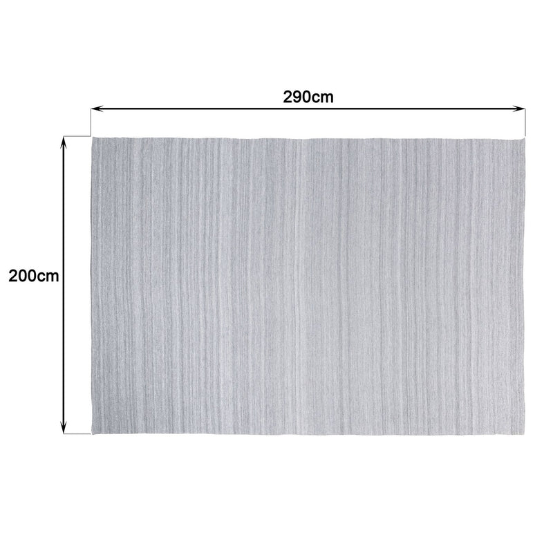 Quentin - Tapis D'Extérieur - Polyéthylène - Gris