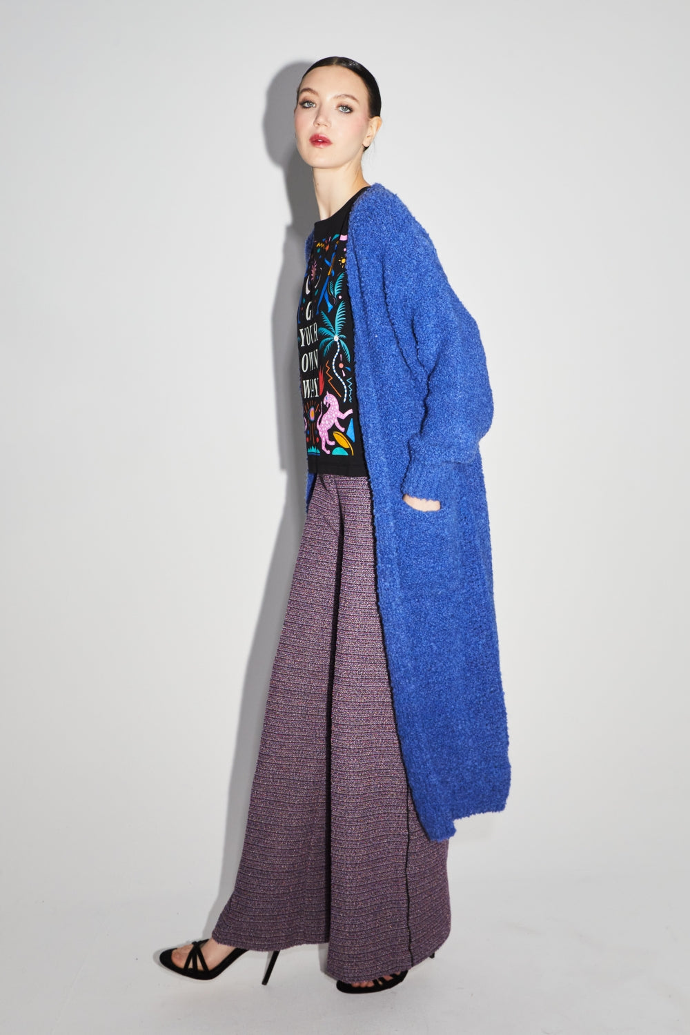 Le Cardigan Esme Bouclettes Bleu