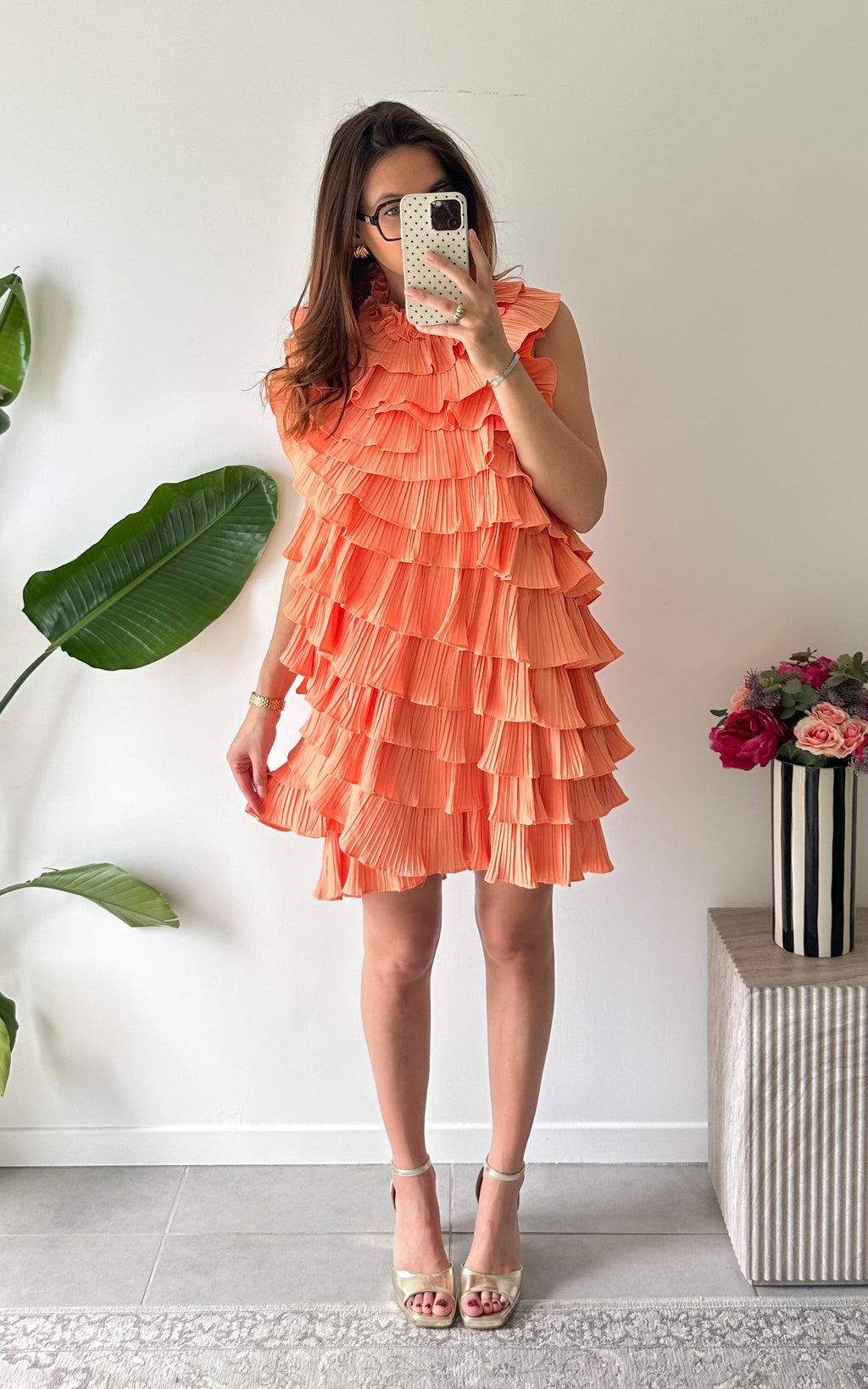 Vestido Froufrou Positano - Naranja