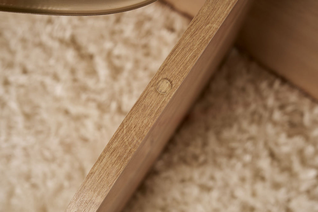 Aeris - Coffee Table - Sapphire Oak/Clear