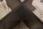 Aeris - Coffee Table - Black Wood/Clear
