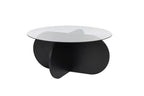 Aeris - Coffee Table - Black Wood/Clear