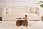 Aeris - Coffee Table - Venezia Walnut/Transparent