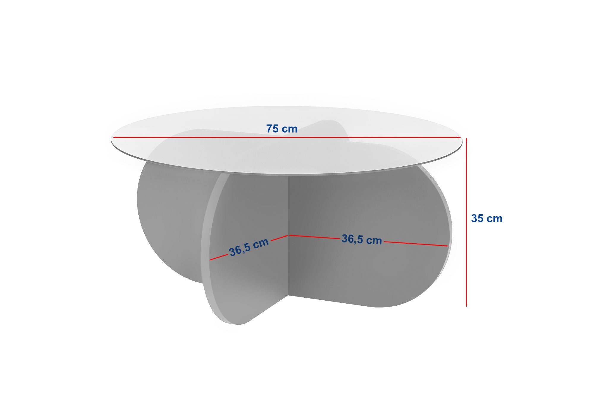 Aeris - Coffee Table - Venezia Walnut/Transparent