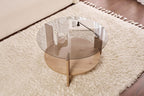 Clara - Coffee Table - Sapphire Oak/Smoked