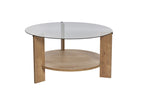 Clara - Coffee Table - Sapphire Oak/Smoked