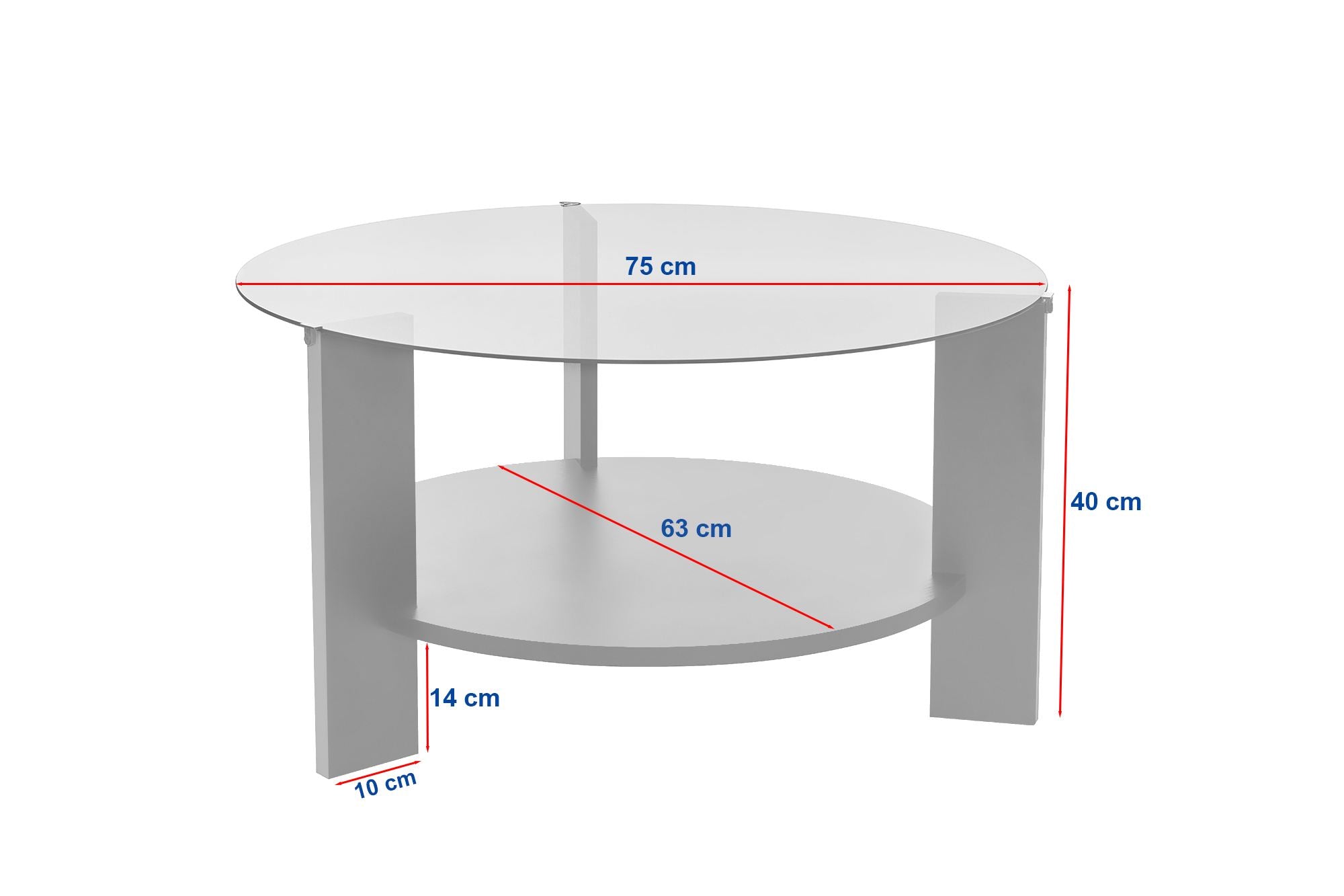 Clara - Coffee Table - Sapphire Oak/Smoked