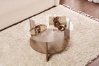 Clara - Table Basse - Venezia Walnut/Transparent
