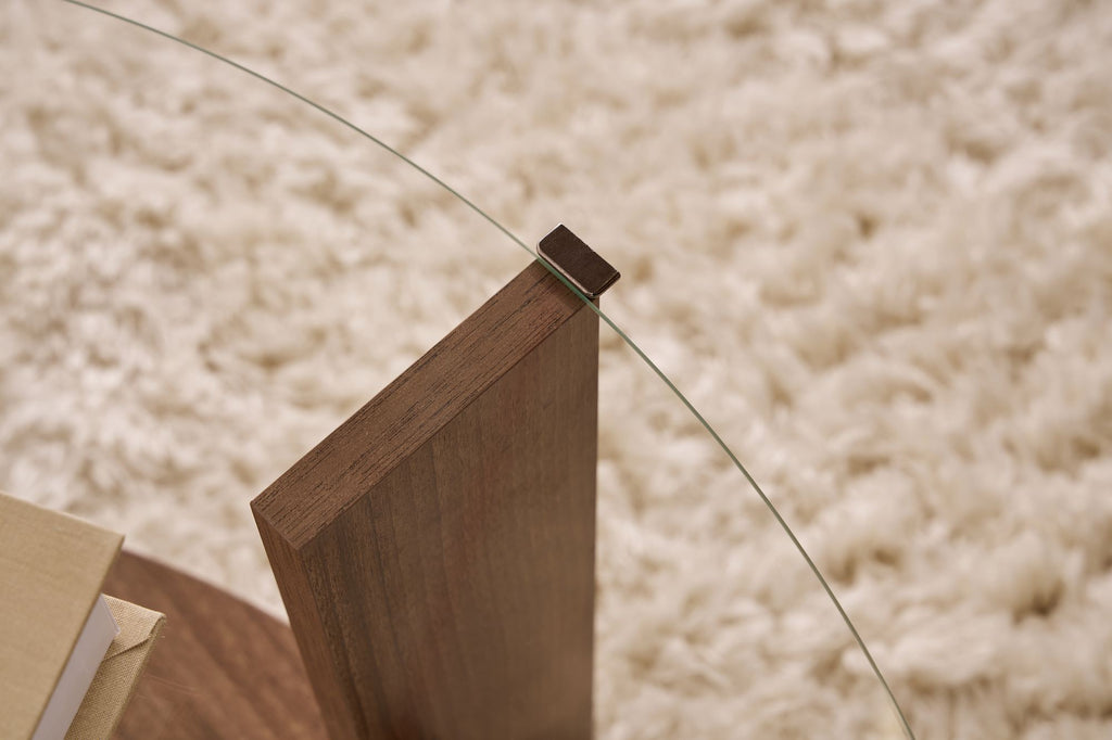 Clara - Table Basse - Venezia Walnut/Transparent