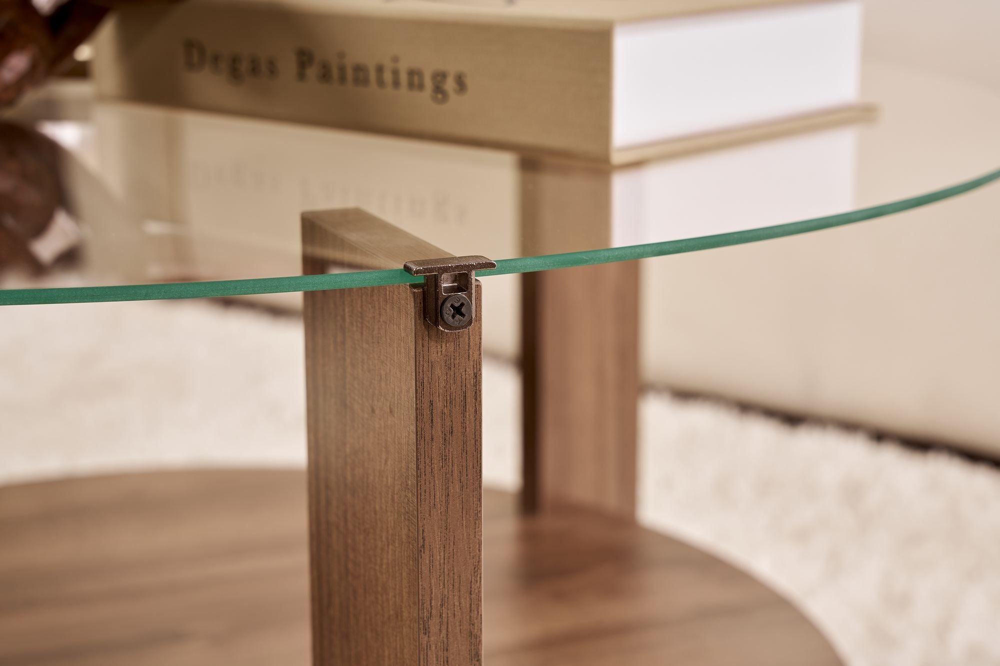 Clara - Table Basse - Venezia Walnut/Transparent