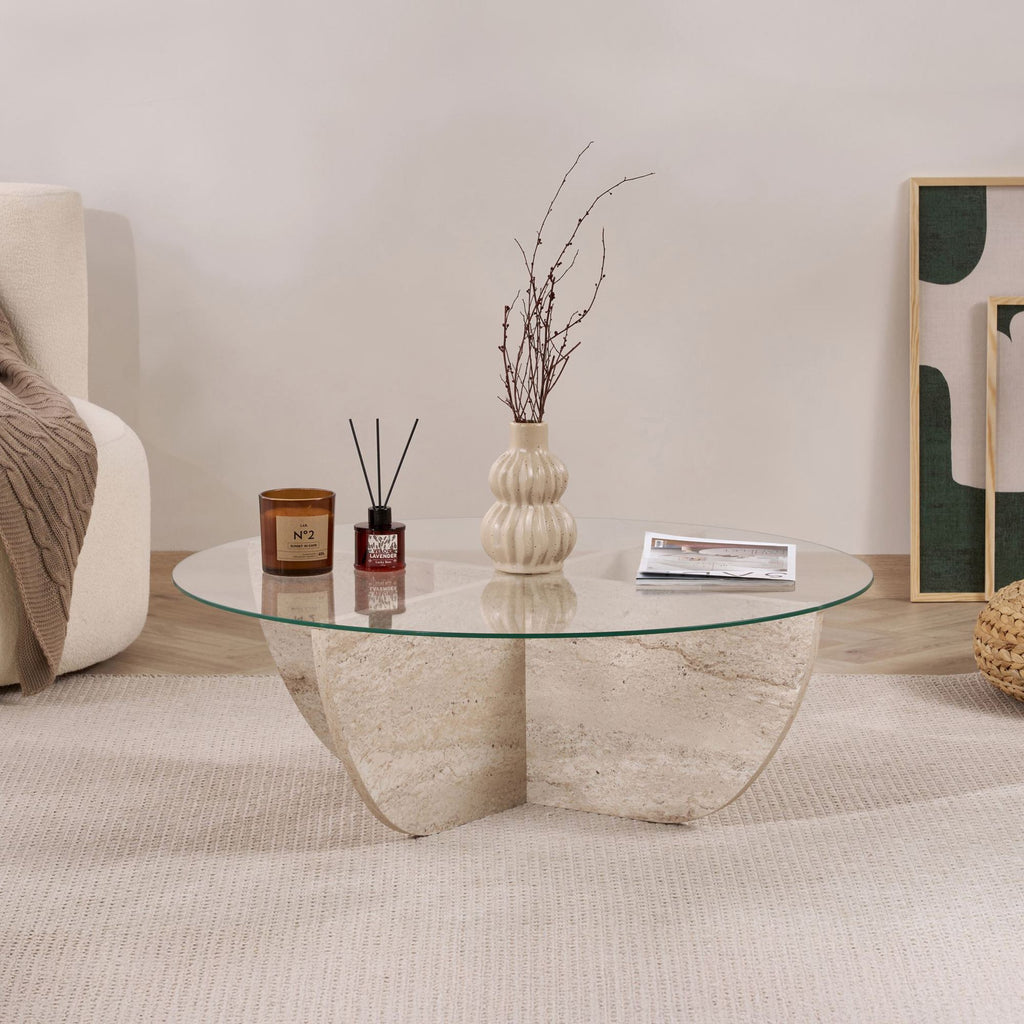 Liya - Mesa de centro - Travertine