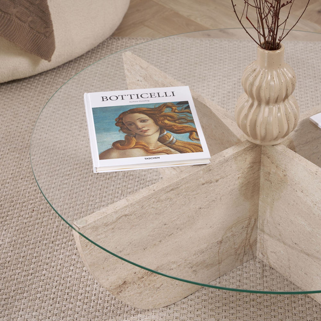 Liya - Mesa de centro - Travertine