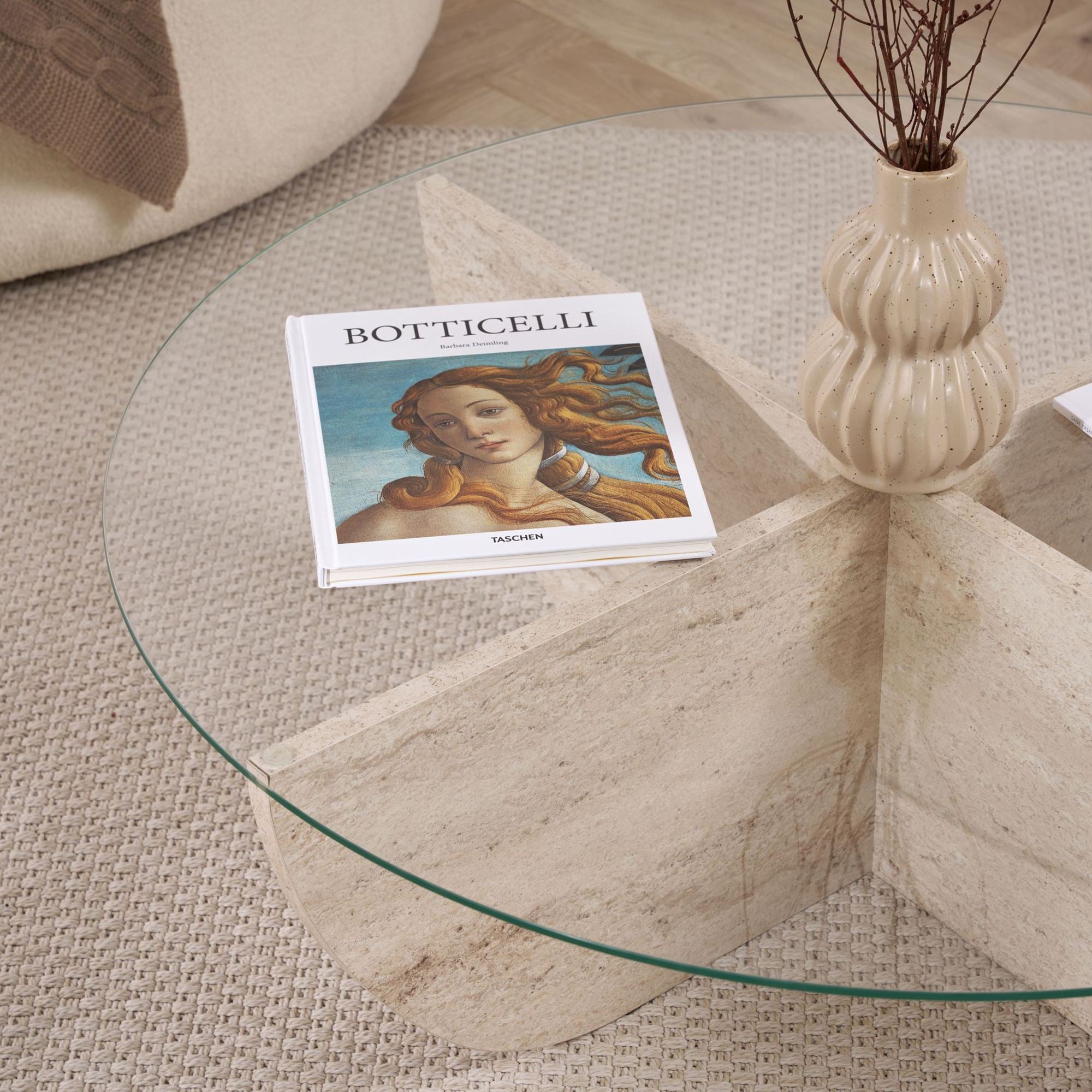 Liya - Mesa de centro - Travertine