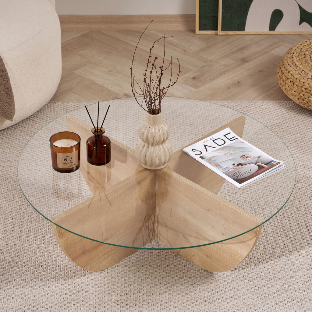 Liya - Coffee Table - Sapphire Oak