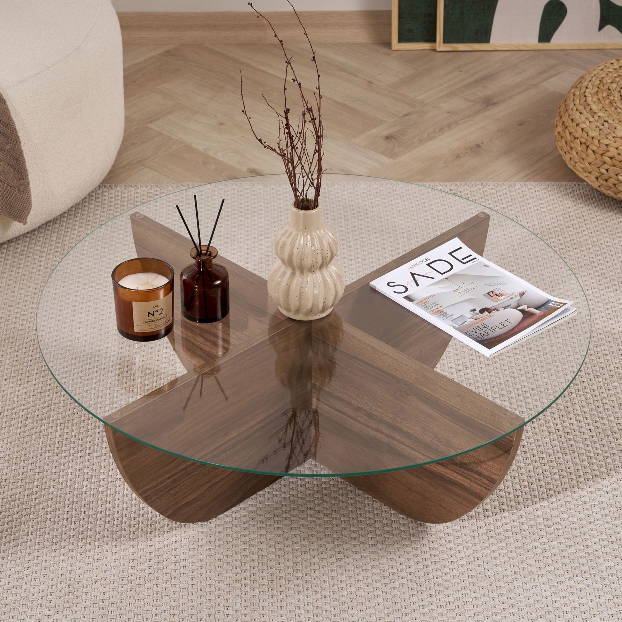 Liya - Table Basse - Venezia Walnut